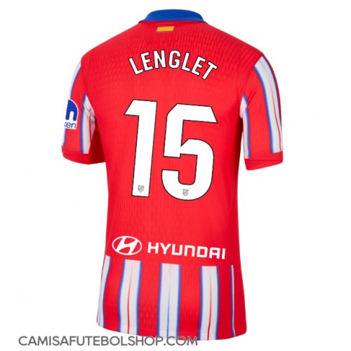 Camisa de time de futebol Atletico Madrid Clement Lenglet #15 Replicas 1º Equipamento 2024-25 Manga Curta